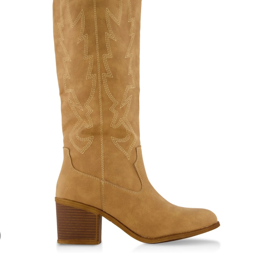 NEW🔥 Embroidered Cowboy Cowgirl Western Knee High Boots - Picture 4 of 5